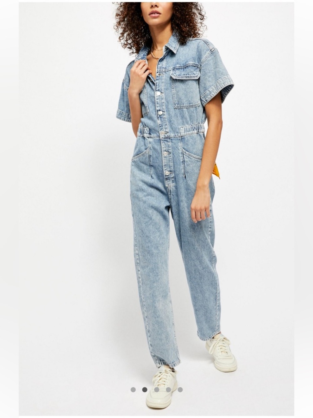 Free People Blue Denim Marci Jumpsuit REVOLVE - Picture 2 of 10